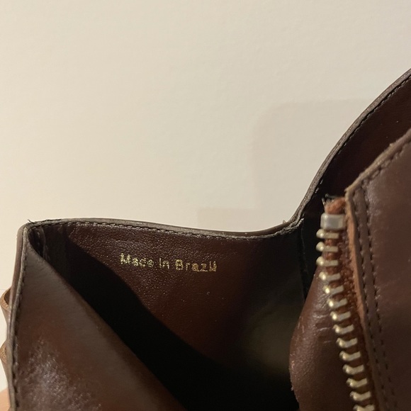 Loeffler Randall Eva Leather Ankle Stacked Heel Booties - Picture 11 of 11